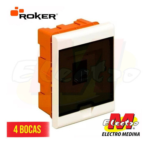 Tablero Embutir 4 Bocas Zm 704 Premium Roker Electro Medina 0