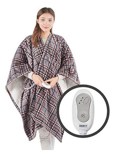 Envoltura De Manta Térmica Sherpa, Regalo De Chal Eléctrico 0
