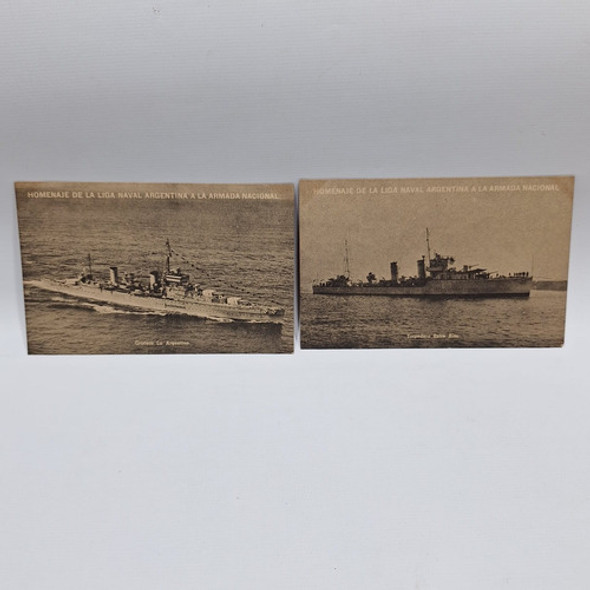 Antigua Postal Homenaje Armada Argentina Crucero Le1323 0