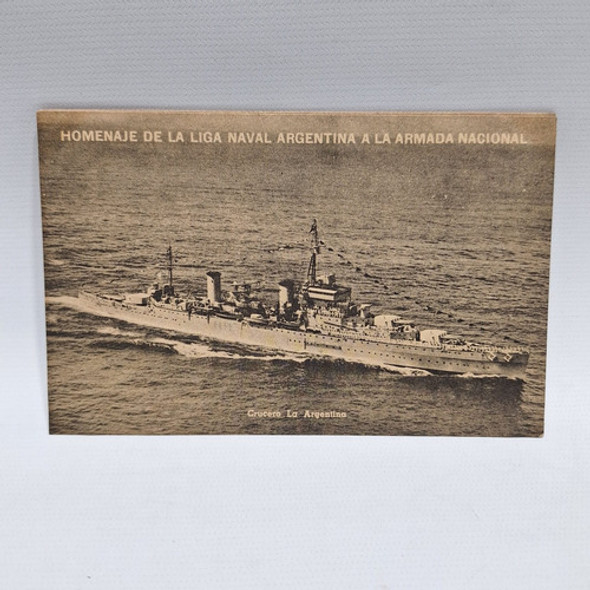 Antigua Postal Homenaje Armada Argentina Crucero Le1323 1