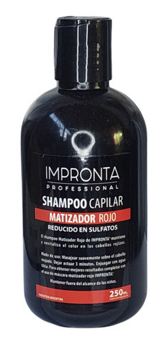 Shampoo Matizador Rojo 250ml - Impronta Kit X 6 Unidades 0