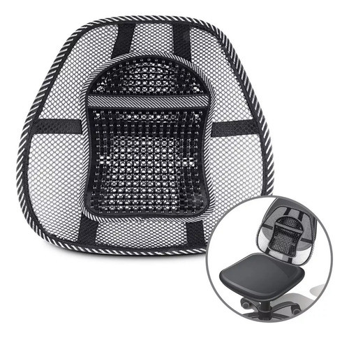 Soporte Respaldo Lumbar Ergonómico Evita Dolores Auto Silla 0