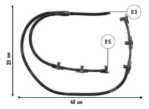 Manguera Retorno De Inyectores Volkswagen Amarok 2.0 1