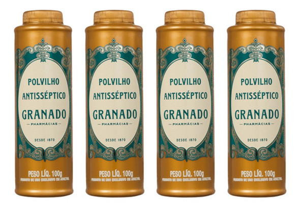 Granado Tradicional Polvilho Talco Antisséptico Para Pés 4un 0