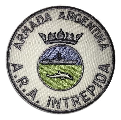 Parche Militar Bordado Armada Argentina Ara Intrepida P85 0