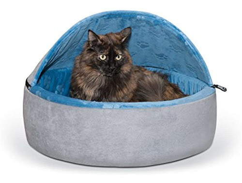Kyh Fabricacion Cama Con Capucha De Gatito Autocalentable, 0
