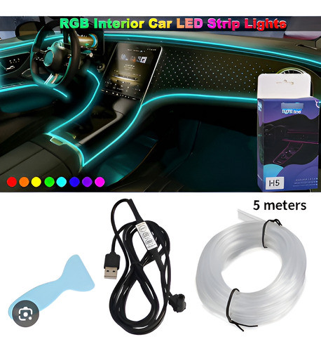 Tira Cable Luz Neon 12v 3mmx3m Rgb Encastrar Tablero N68 1