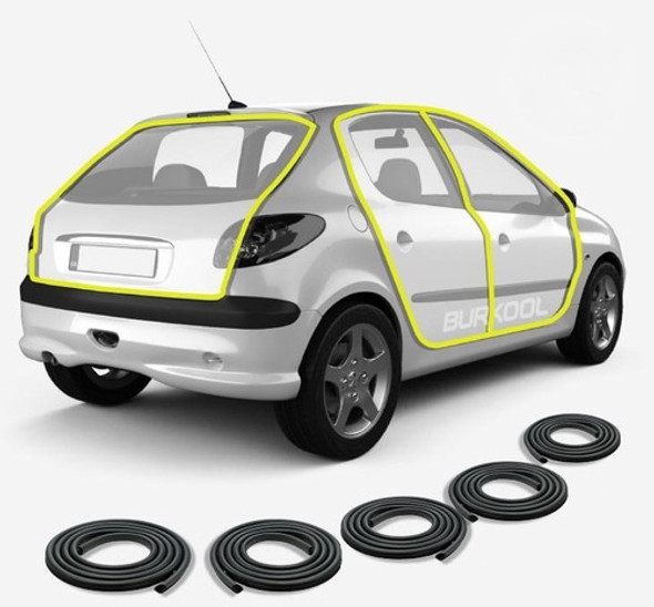 Burletes Peugeot 206 5p Puerta Y Baul + Insonorizacion 0