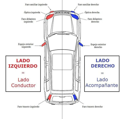 Tapa Espejo Texturada Izquierda Ford Focus Mk2 08/13; 1