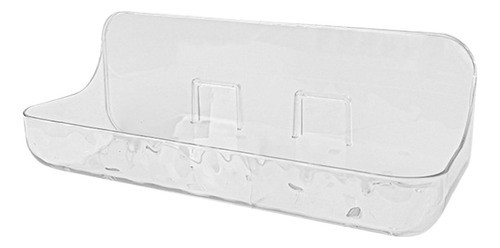 Caddy De Chuveiro Em Acrílico Transparente Sem 24x9x8cm 0