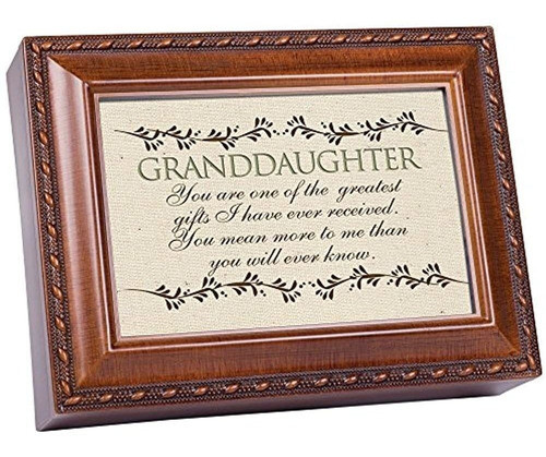 Cottage Garden Nieta Woodgrain Music Box / Jewelry Box Plays 0