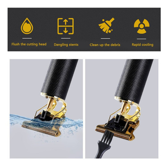 T9 - Máquina De Cortar Cabelo Recarregável Usb Profissional 1