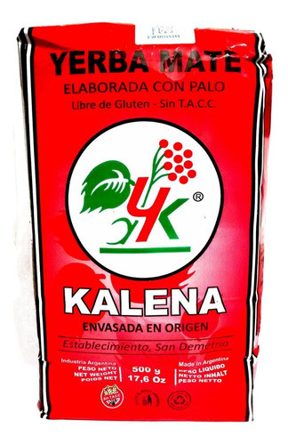 Pack 6 Unidades Yerba Kalena X 500 Grs 0