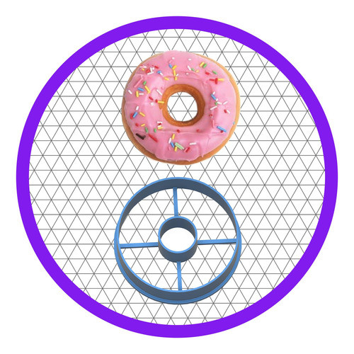 Cortadores De Rosquinha Rosca Donuts - 6 Cm 0