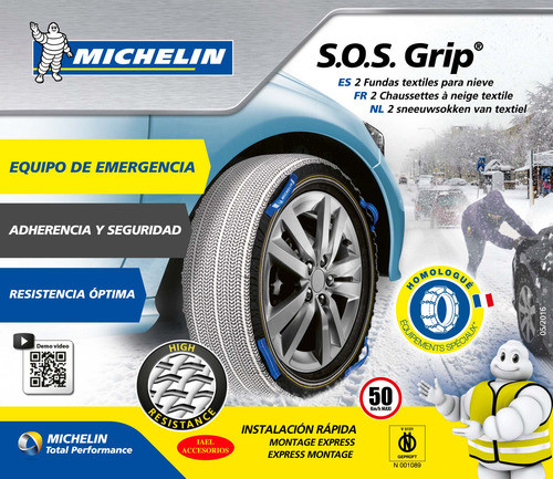 Cadena Nieve Tela Michelin 195/60-14 Sos 1 Textil Michelin 1