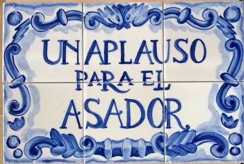 Letrero Cartel. Cerámica. Dirección. Número De Casa. 1