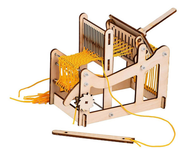 Crianças Diy Tradicional Madeira Tecelagem Tear Artesanato F 0