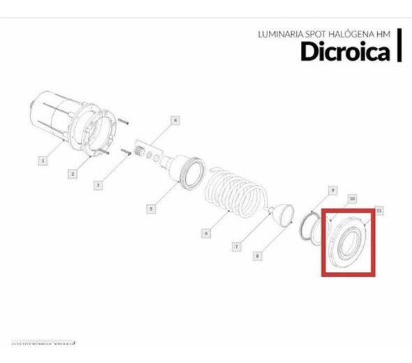 Aro Vista Blanco Repuesto Luminaria Spot Vulcano 1 Aro Vista Blanco Repuesto Luminaria Spot Vulcano 1