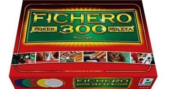 Fichero De Poker 300 Fichas Encastrables Plastigal 1106 0