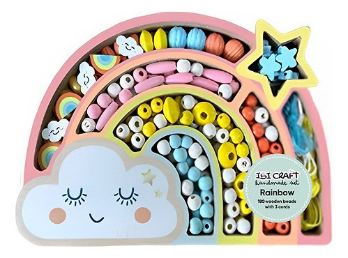 Cuentas De Madera Color Rainbow Ibi Craft Serviciopapelero 0
