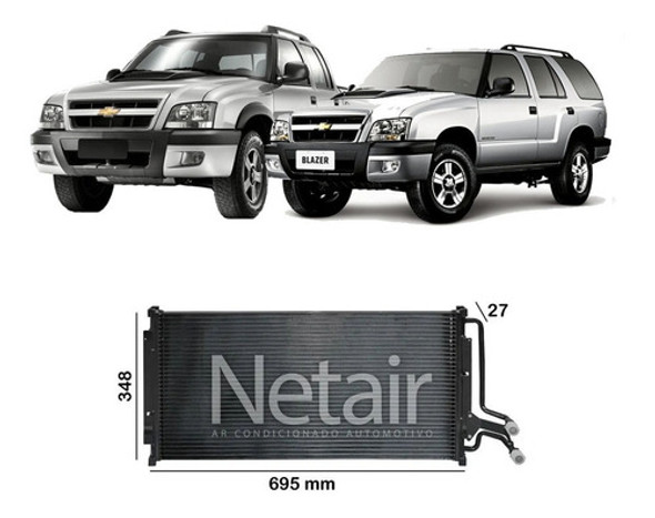 Condensador Ar Cond Gm S10 Blazer 2.5, 2.8 Maxion Em Diante 1
