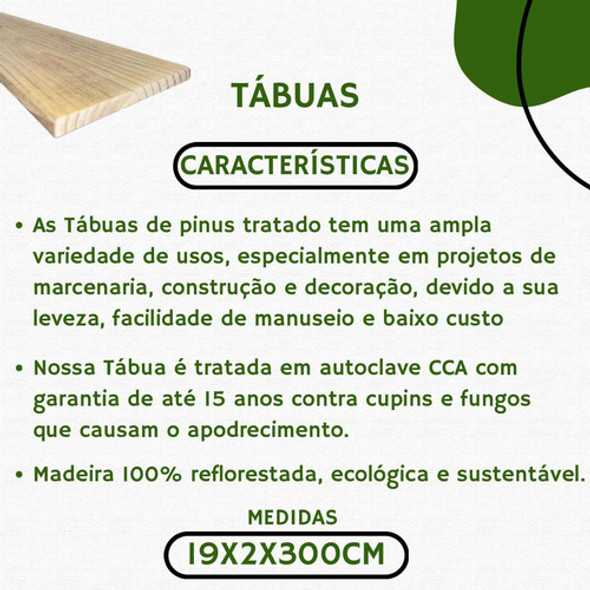 Tábuas De Pinus Tratado No Autoclave 20 Cm 1 Tábuas De Pinus Tratado No Autoclave 20 Cm 1