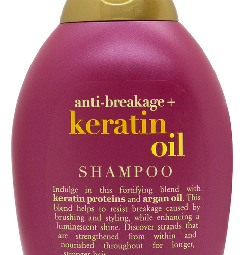 Ogx Keratin Oil Shampoo Cabello Quebradizo Keratina 385ml 3c 1