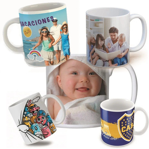 Taza Personalizada  Fotos Texto Logo Cumples C/caja X20 1