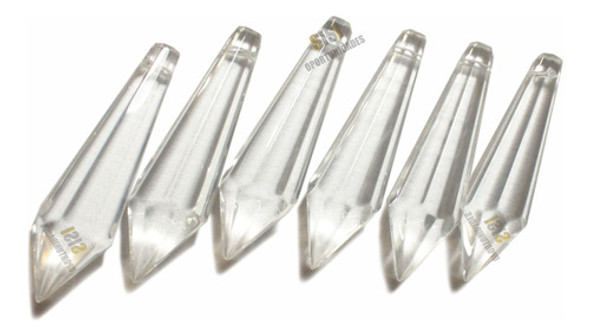 Caireles Cristal Pendulo C/argollas 50 Mm X 10 Envio 0