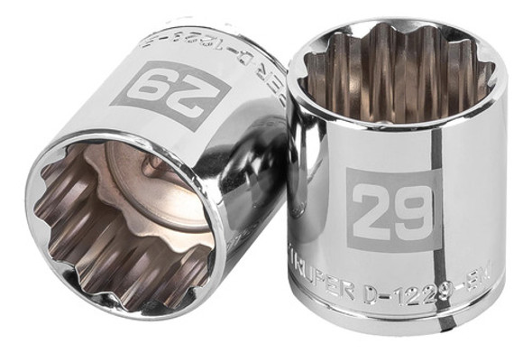 Dado De 29 Mm, 12 Puntas, Cuadro 1/2 , Truper 13543 0