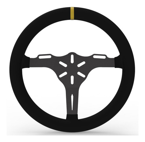 Volante Competición Anui-t 370 Plano Tapizado Gamuza Gv 0