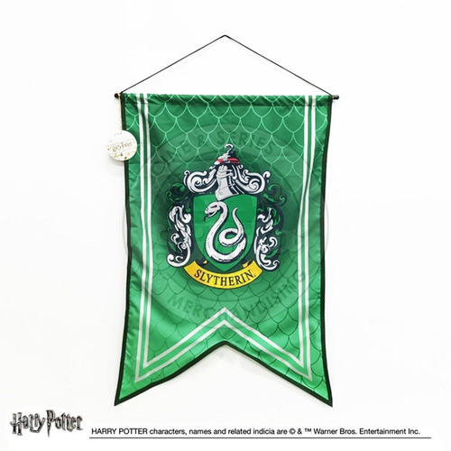 Banderín De Slytherin Original Estandarte Tela Harry Potter 0