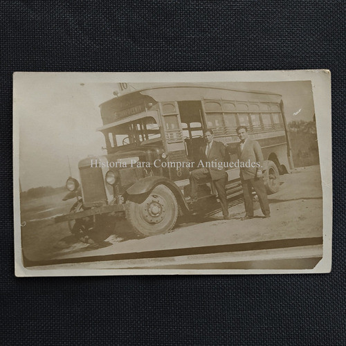 Fotografía Antigua Colectivo Linea 16 Año 1934 0