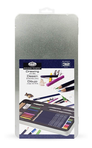 Kit Para Desenho E Pintura Lápis De Cor + Pastel + Esfuminho 1