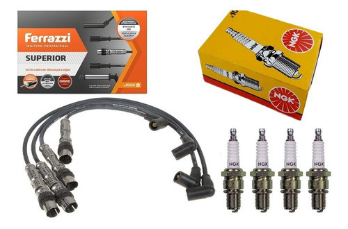 Kit Cables + Bujias Ngk Vw Fox Golf Suran Crossfox 1.6 8v 0