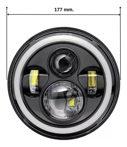Optica Faro Led Jeep Renegade Harley Davidson Royal Enfield 1