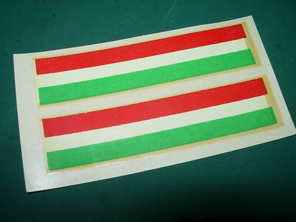 Calcomania Agua Bicicleta Antigua Vintage Bandera De Italia 0