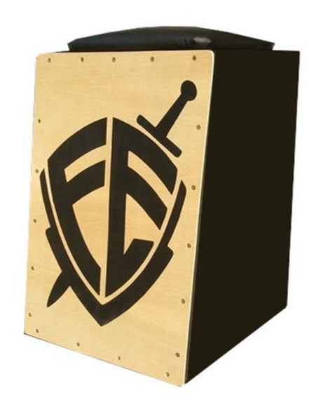 Cajon Carron Acústico Inclinado Escudo Fé 1