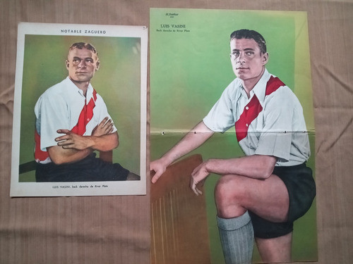 Póster Y Foto Luis Vasini River Plate El Gráfico 1937 Y 1938 0