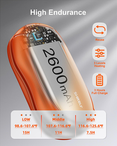 2 Calentadores De Manos Recargables Calefaccion Por 15 Hs. 1