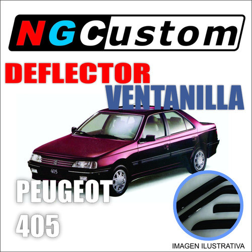 Deflector De Ventanilla Peugeot 405 Delantero Coliza 0