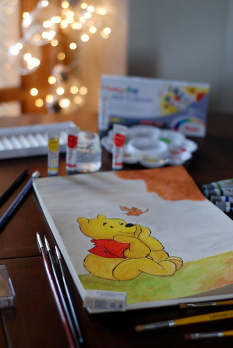 Super Kit Pintura Aquarela + Papel Canson + Pincéis E Mt + 1