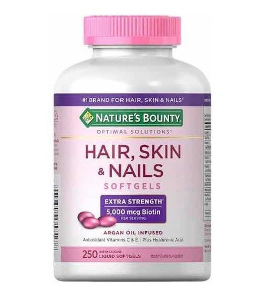 Nature's Bounty Cabelo, Pele E Unhas, 250 Cápsulas 1