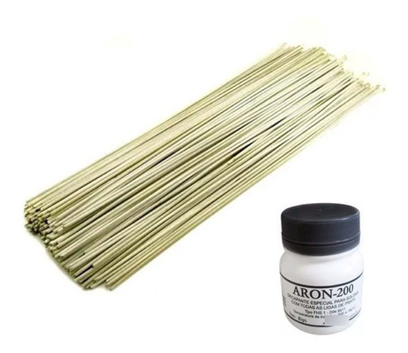 Vareta Foscoper Para Soldar Tubo Cobre 20 Unidades + Fluxo 0