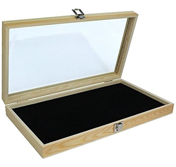 Alhajerocaja Para Almacenar Tiendas Con Tapa De Vidrio Templ 1