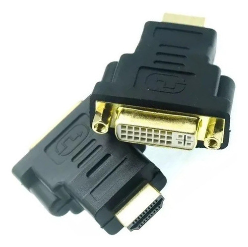 3 Adaptador Conector Dvi Digital Femea 24+5 Para Hdmi Macho 0