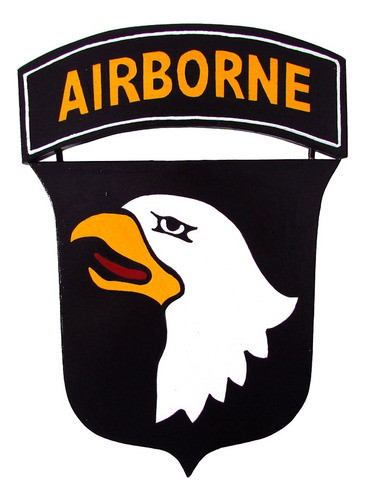 Brasão Usa 101º Airborne Ii War 16 X 11 Cm Mdf 0