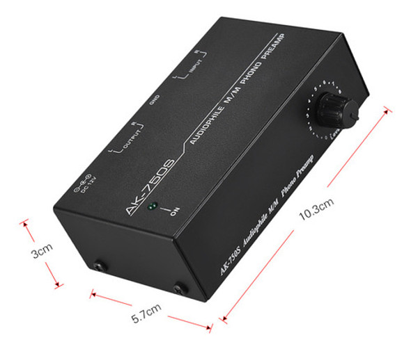 Amplificador De Áudio Saída Fono M/m Pré-amplificador Audiop 1