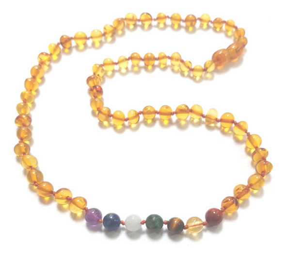 Collares De Ámbar Y 7 Chakras Para Adultos 45 Cm Originales 0