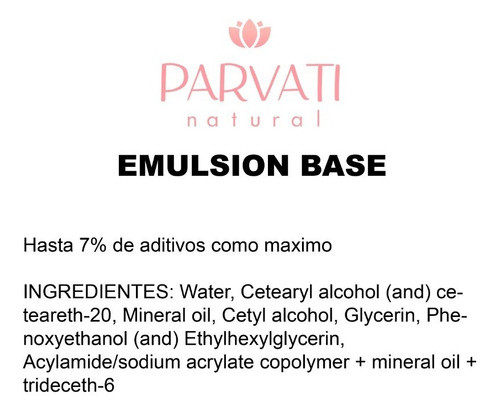 Emulsion Base 120 Grs Uso Cosmetico 1